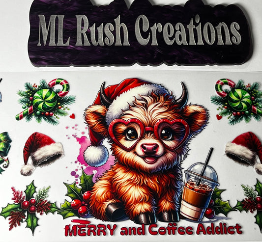 HYLAND COE GLASSES CHRISTMAS DECAL