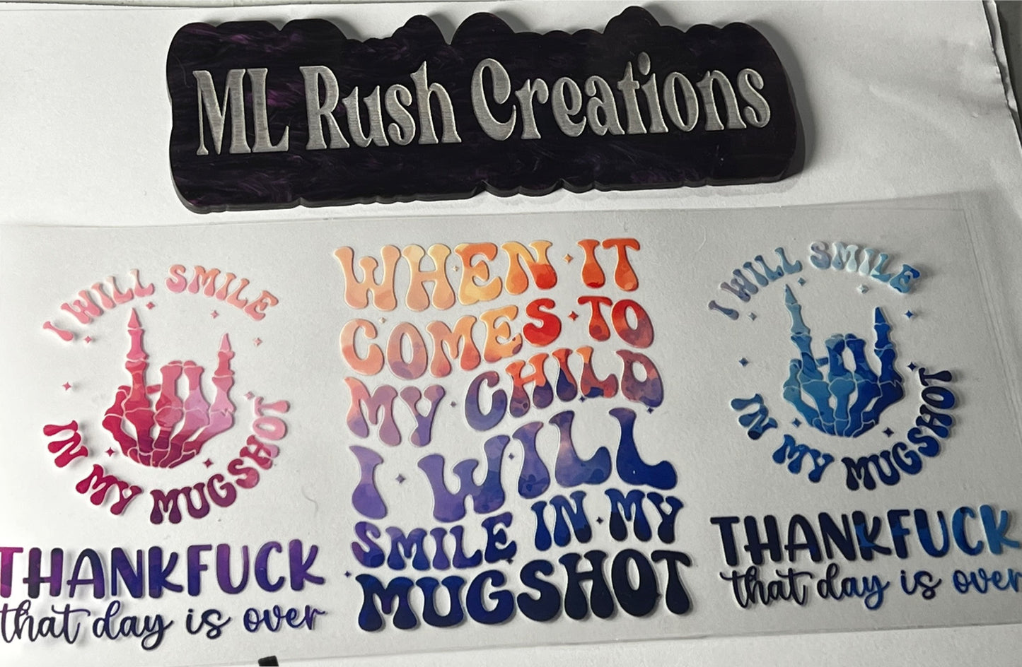 SMILE IN MUGSHOT DECAL