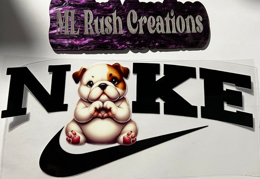 Swoosh Dog Decal
