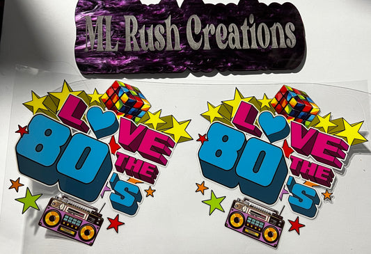 Love The 80s Decal