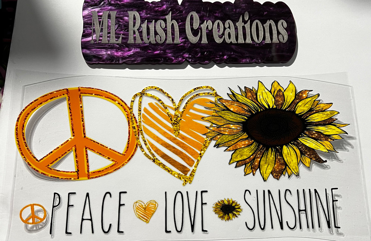 Peace Love Sunshine Decals