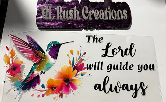 The Lord Will Guide You Always Decal