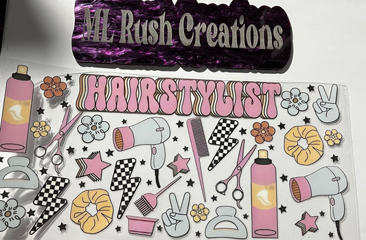 Hairstylist Retro Decal