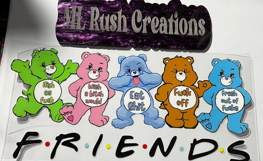 FRIENDS Swear Bear Decal