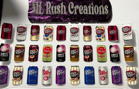 Different Soda Pop Cans Decal