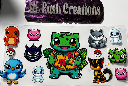 Pokemon Characters Turtle Decal