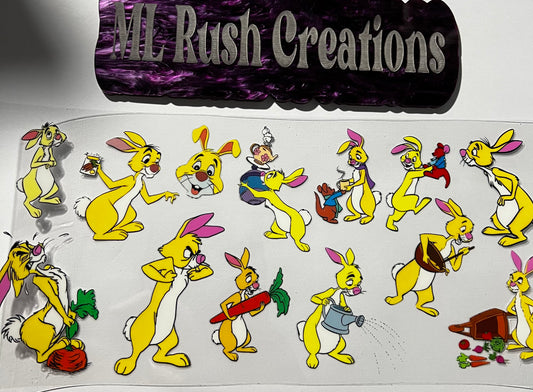 Yellow Rabbit Decal