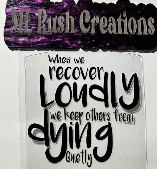 WHEN WE RECOVER LOUDLY