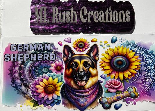 GERMAN SHEPARD FLORAL