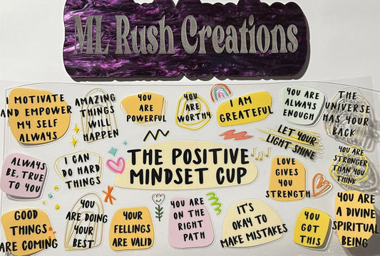 THE POSITIVE MINDSET CUP MOTIVATION