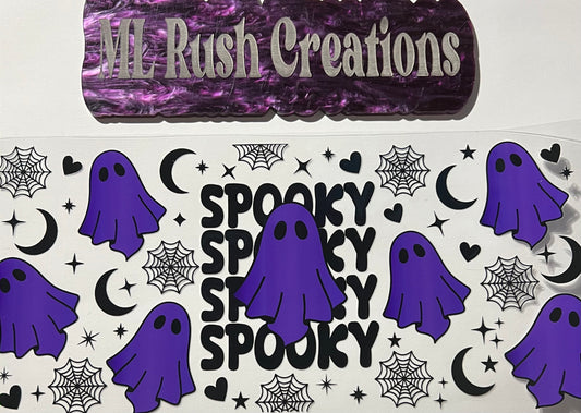 SPOOKY WITH PURPLE GHOSTS