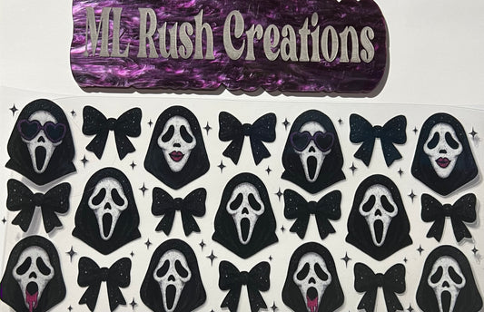 GHOST FACE BLACK BOWS