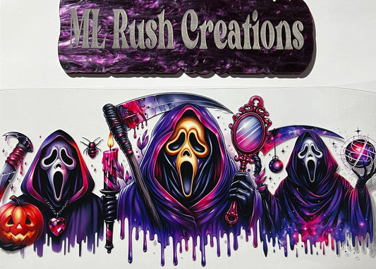 GHOST FACE PAINT DRIP