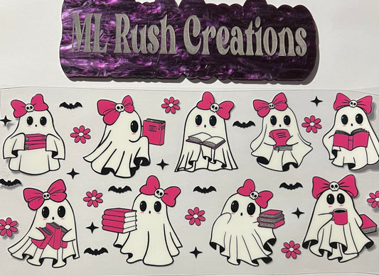 CUTE GHOSTS PINK BOWS