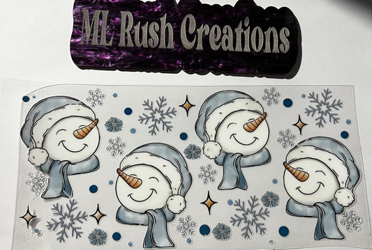 SNOWMEN HEADS SNOW FLAKES