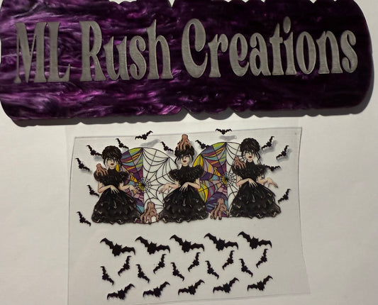 WEDNESDAY BATS MINI TUMBLER KEYCHAIN WRAP