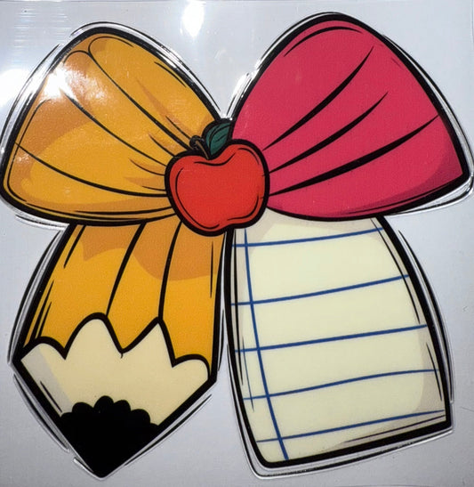 PENCIL BOW AND PAPER