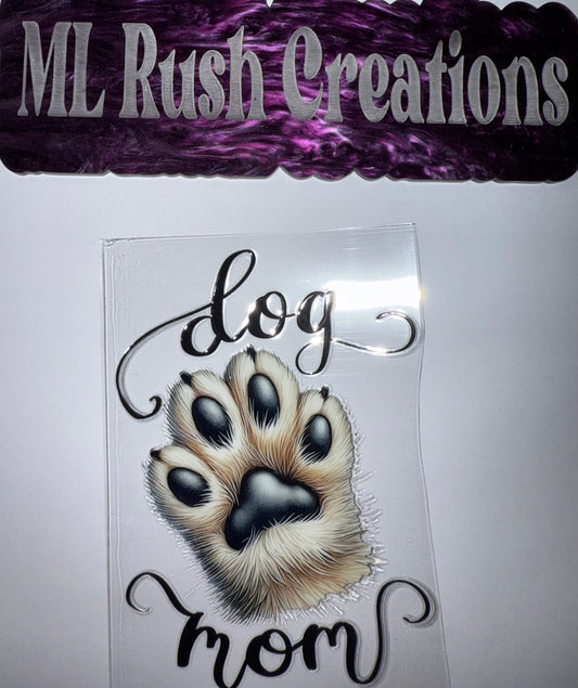 DOG MOM PAW DECAL