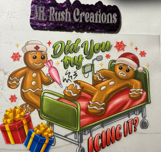 DID YOU TRY ICING IT