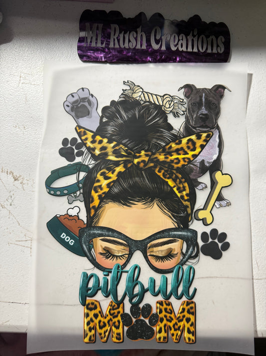 PITBULL MOM GIRL GLASSES