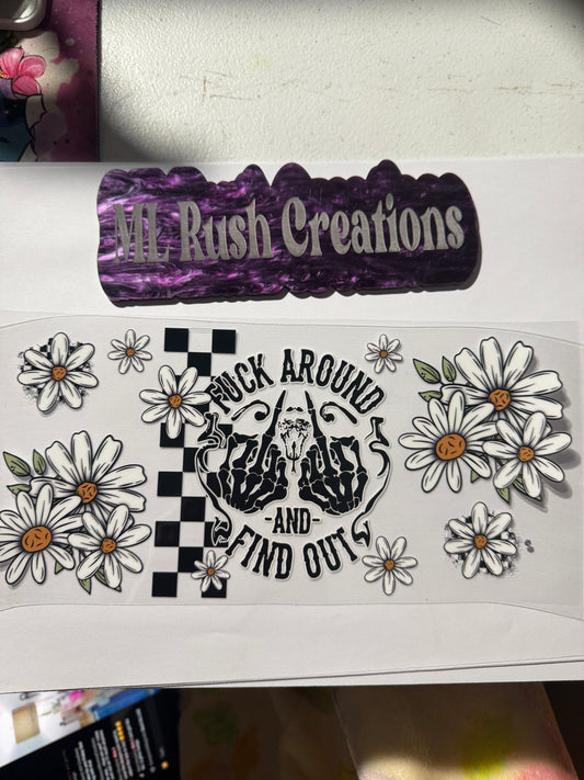 FUCK AROUND WHITE FLOWERS