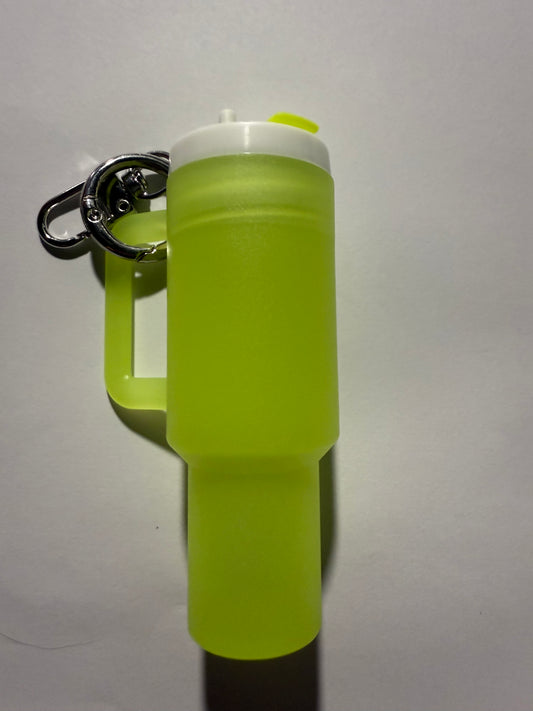 YELLOW GLOW MINI TUMBLER KEYCHAIN