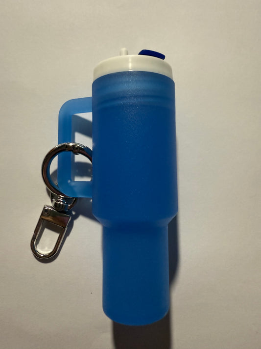 DARK BLUE GLOW MINI TUMBLER KEYCHAIN