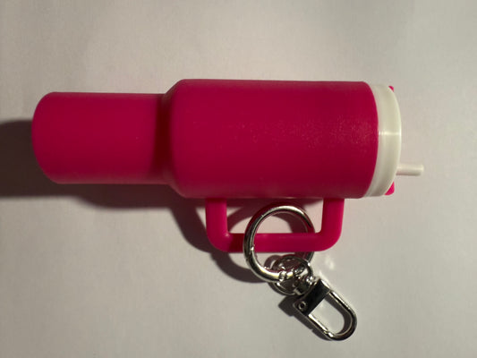 PINK MINI TUMBLER KEYCHAIN