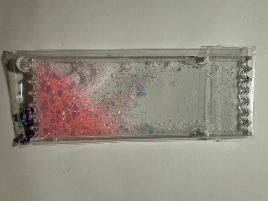 LIGHT PINK SNOWGLOBE BOOKMARK