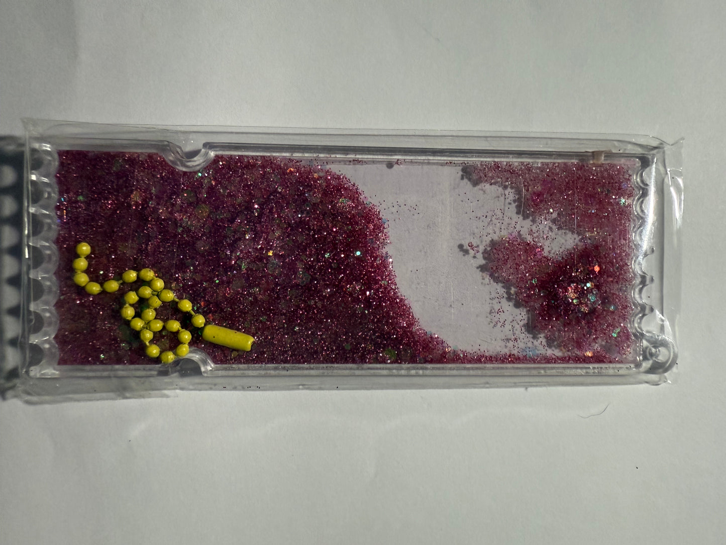 PINK GLITTER BOOKMARK