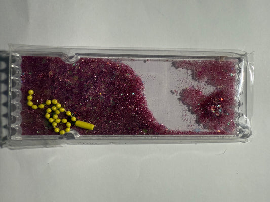 PINK GLITTER BOOKMARK