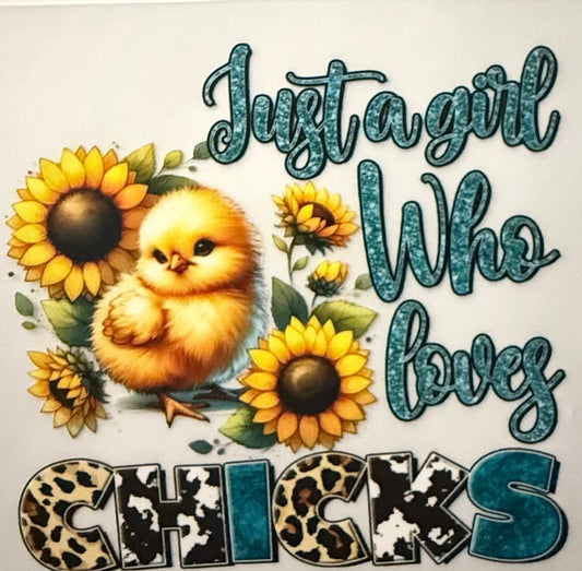 JUST A GIRL WHO LOVES CHICKS