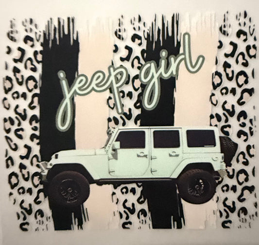 JEEP GIRL LIGHT GREEN CHEETAH