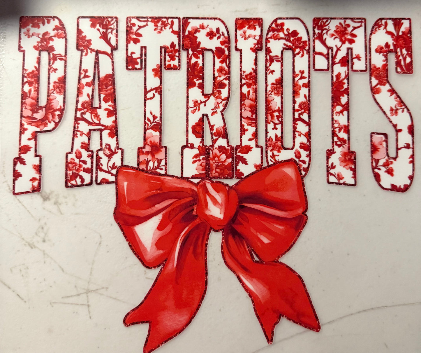 PATRIOTS RED BOW