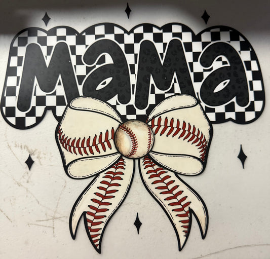MAMA BASEBALL BOW