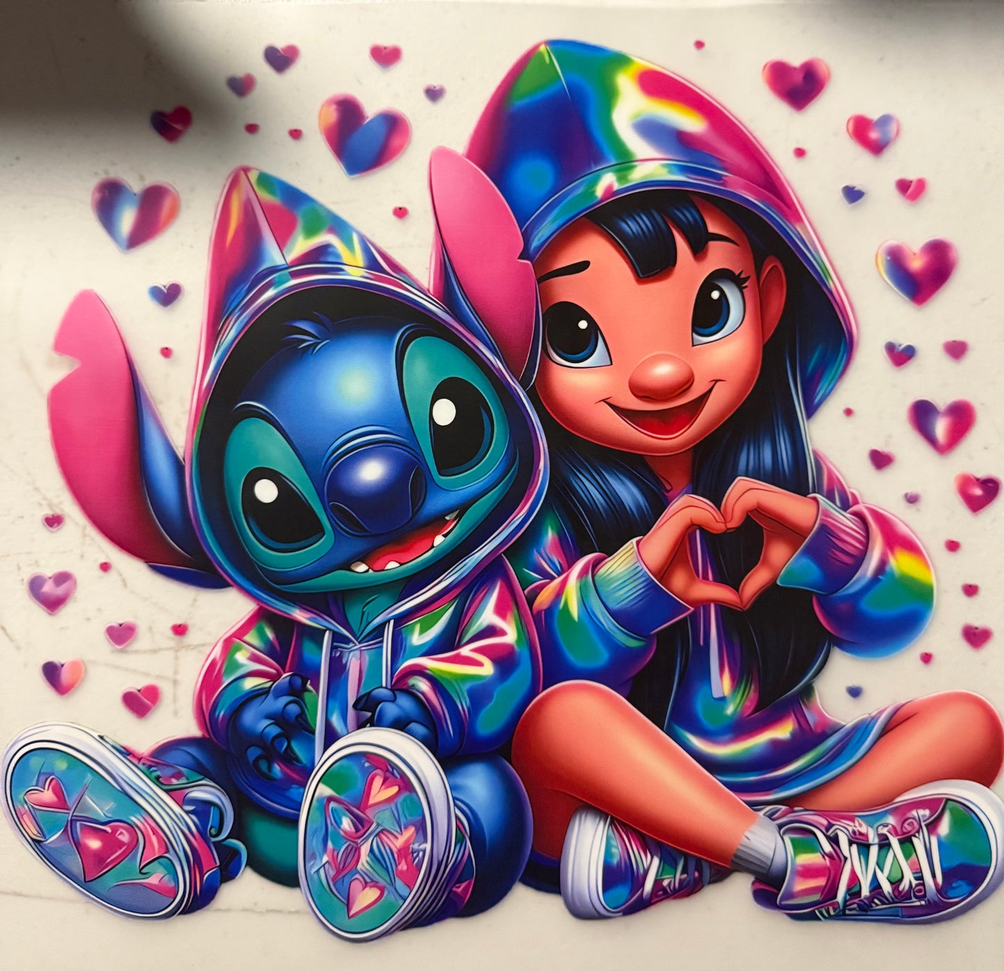 BLUE ALIEN GIRL COLORFUL