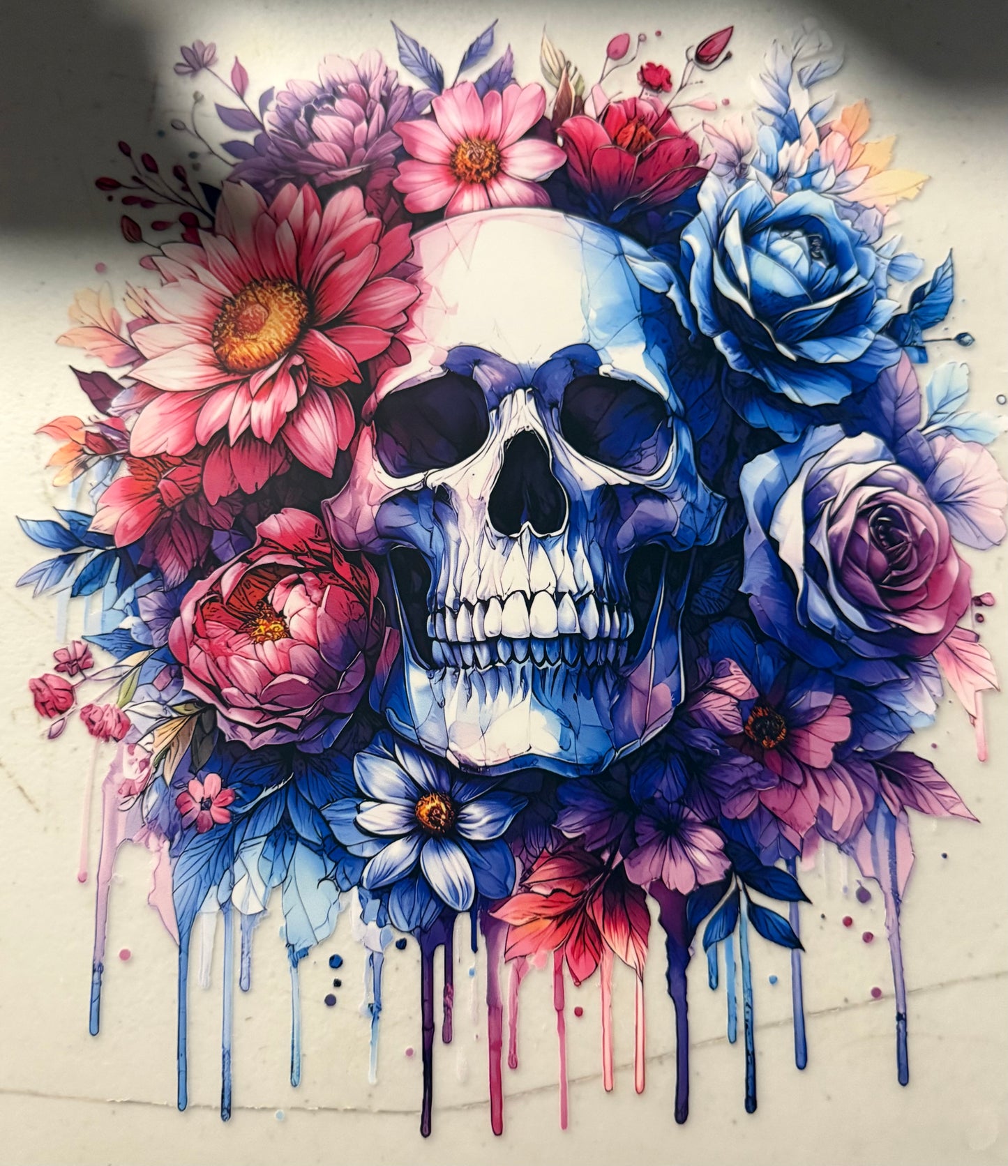 SKULL WITH FLOWERS