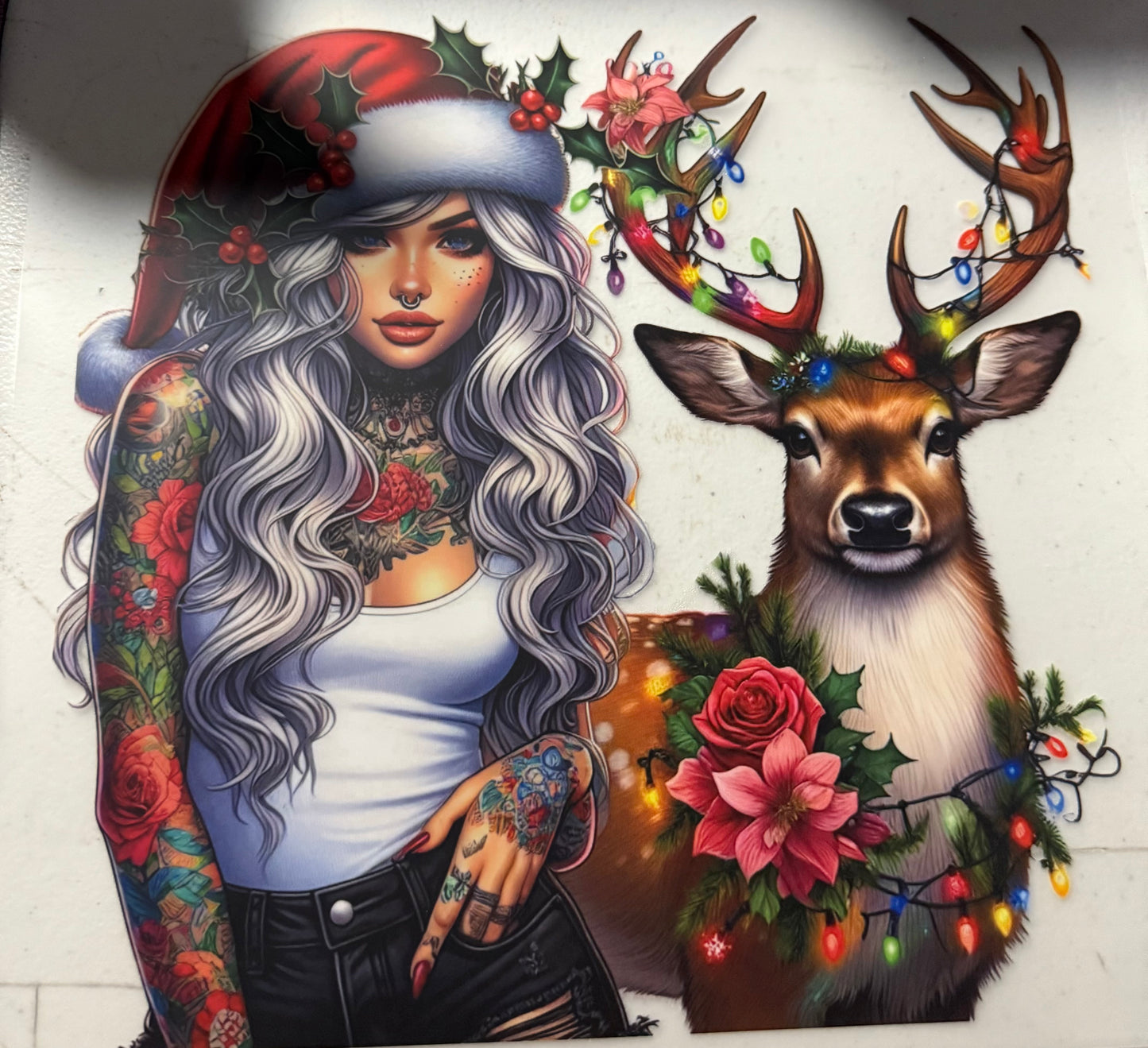GIRL AND REINDEER