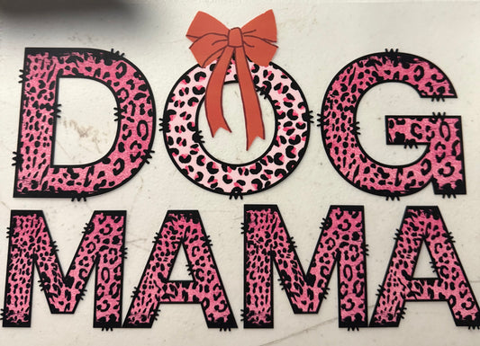 DOG MAMA PINK CHEETAH