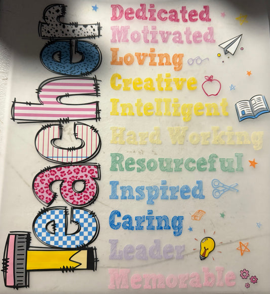 TEACHER WITH AFFIRMATIONS