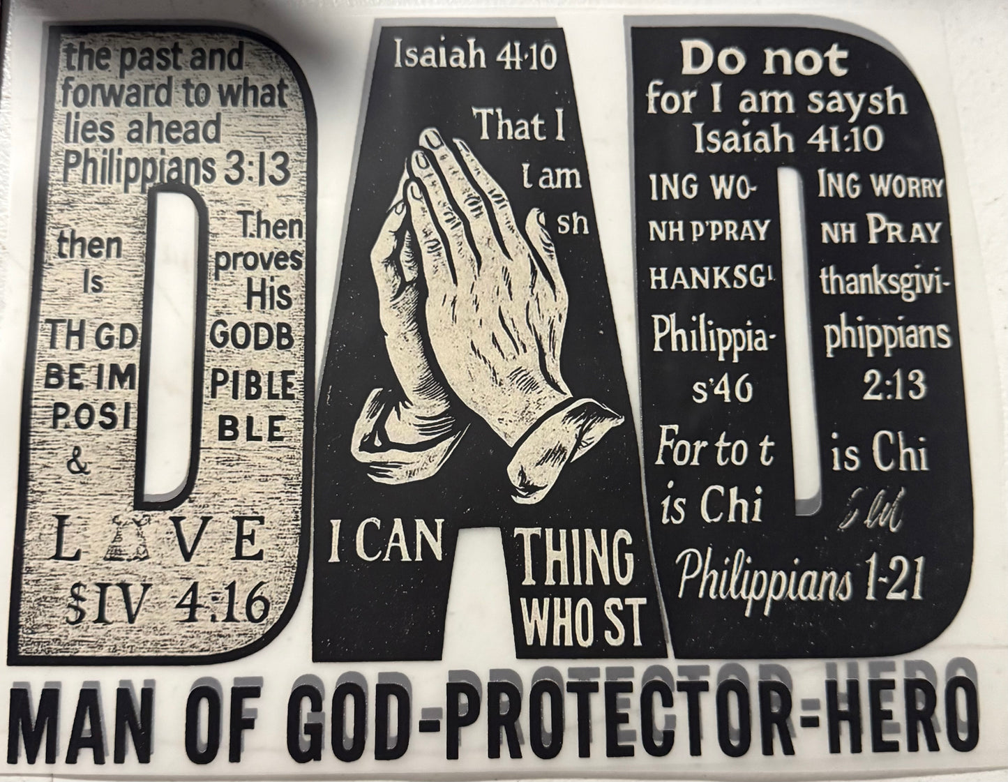 DAD MAN OF GOD PROTECTOR HERO