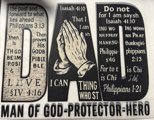 DAD MAN OF GOD PROTECTOR HERO