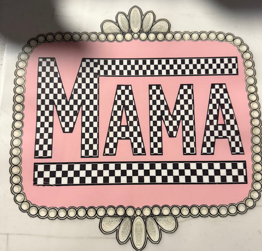 MAMA CHECKERED PINK