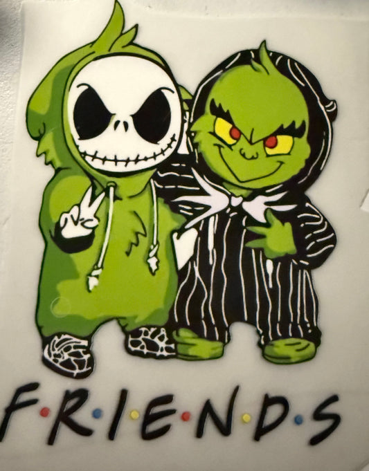 FRIENDS GREEN BLACK AND WHITE
