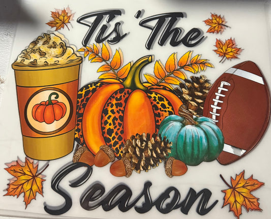 TIS THE SEASON PUMPKIN FOOTBALL COFFEE