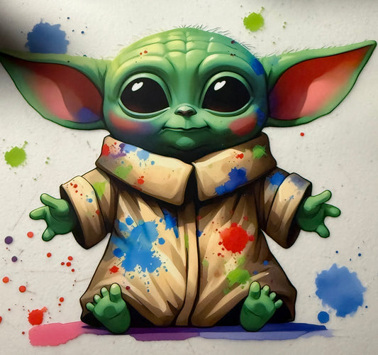 GREEN ALIEN PAINT SPLATTER