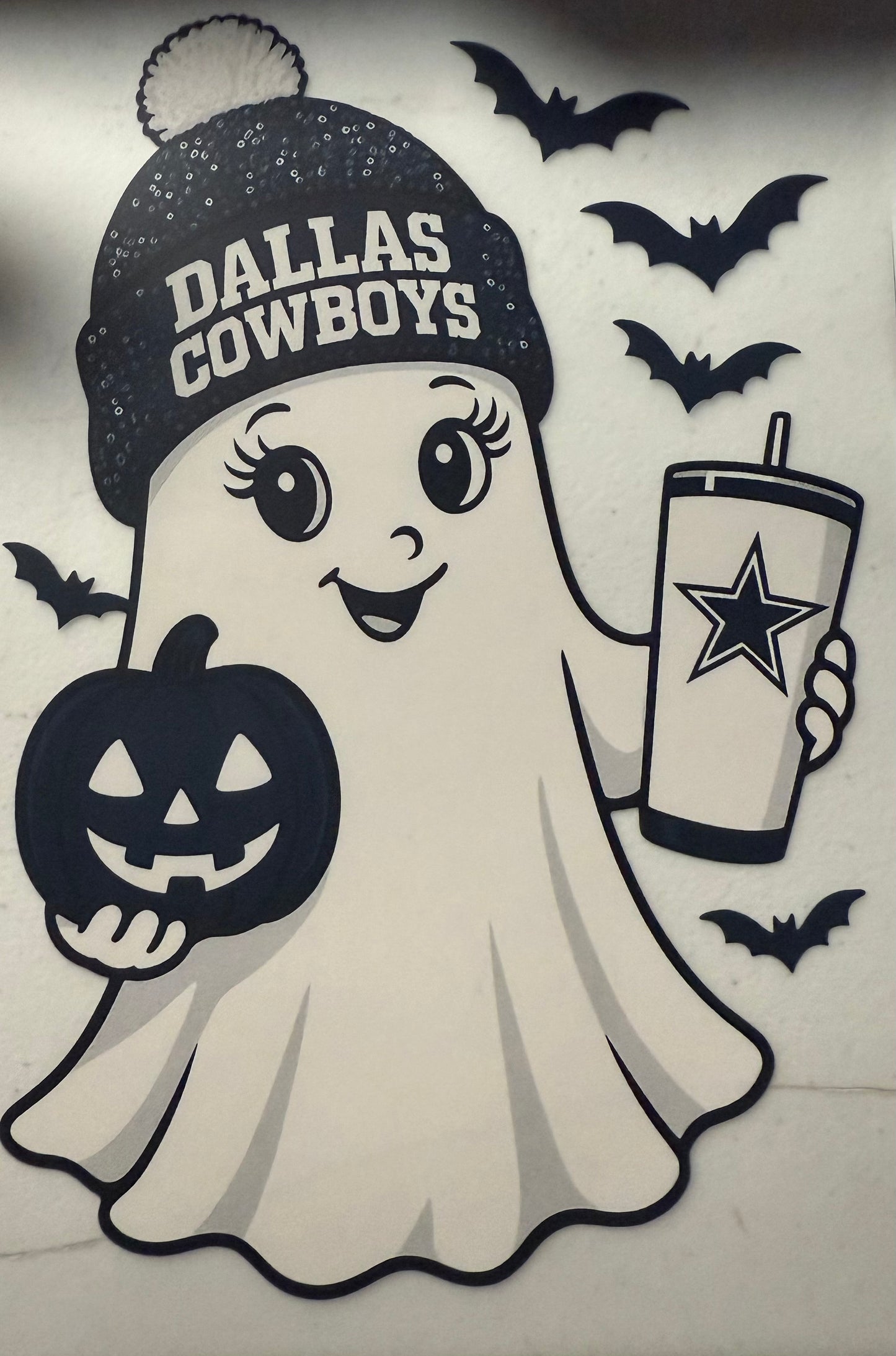 COWBOYS GHOST WITH PUMPKIN