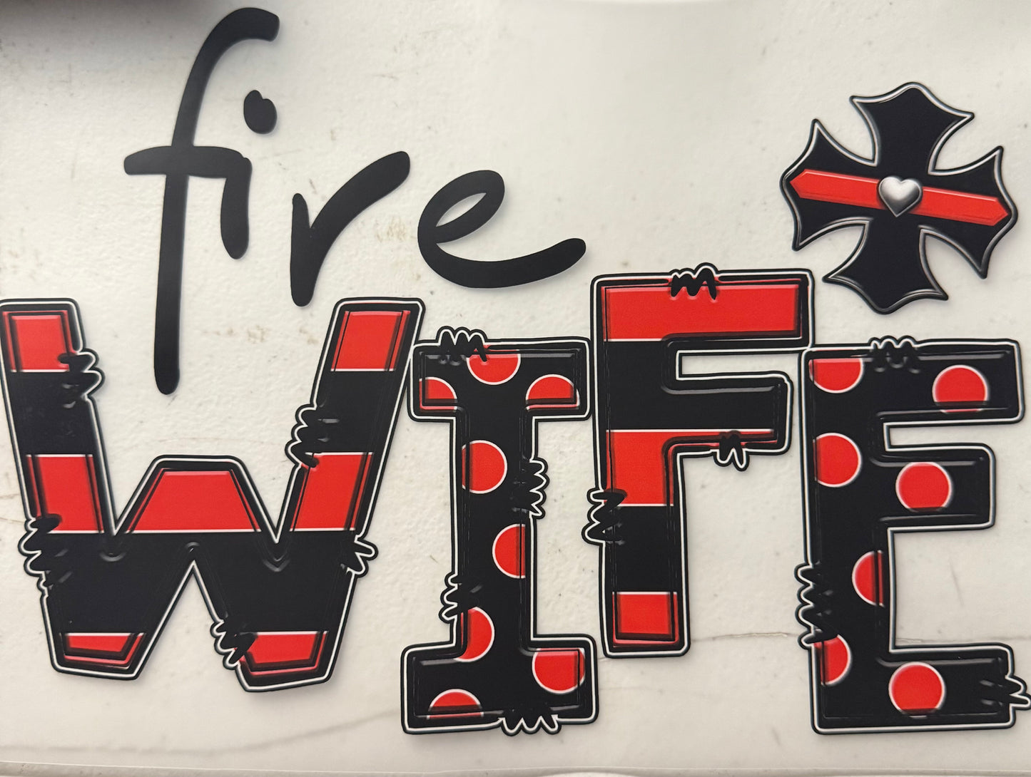 FIRE WIRE BLACK AND RED CHECKERED