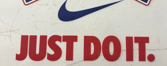 JUST DO IT RED AND BLUE