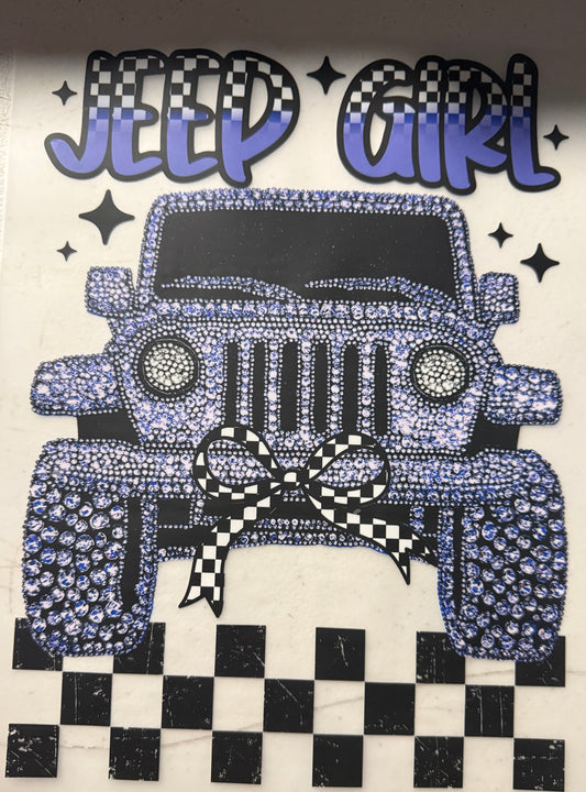 JEEP GIRL PURPLE CHECKERED